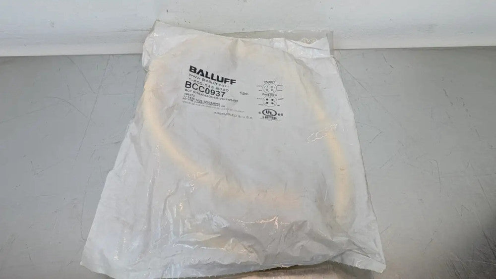 Balluff BCC0937 Cordset BCC A314-A314-30-346-VX44W6-006 7/8" Male/Female 4-Pin .