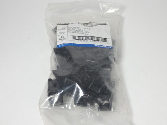 *Lot of 25* Thomas & Betts TC5357 Black Tie Clamp Ty-Rap Mounting Base - NEW ...