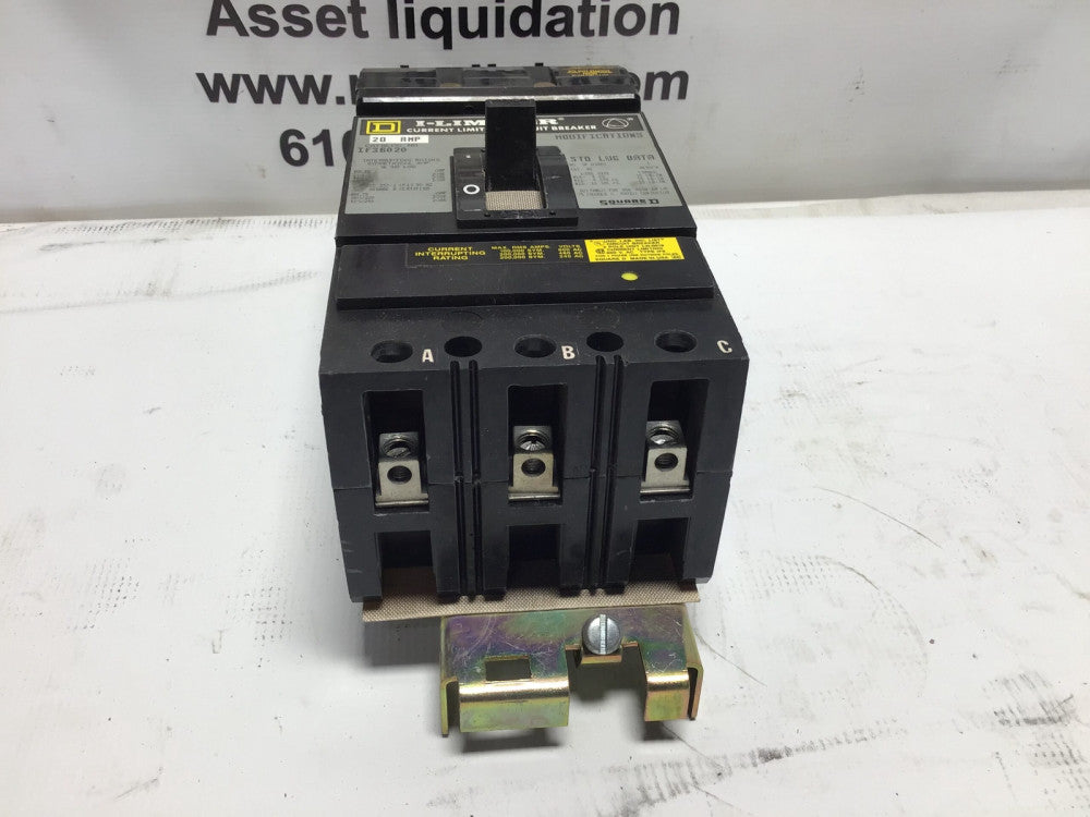 Circuit Breaker 20 amp Square D IF36020 I Limiter I Line Molded Case