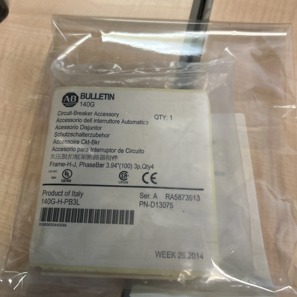 Allen-Bradley 140G-K-PB3L AB 140G Circuit Breaker Accessory Barrier (Pkg of 4)