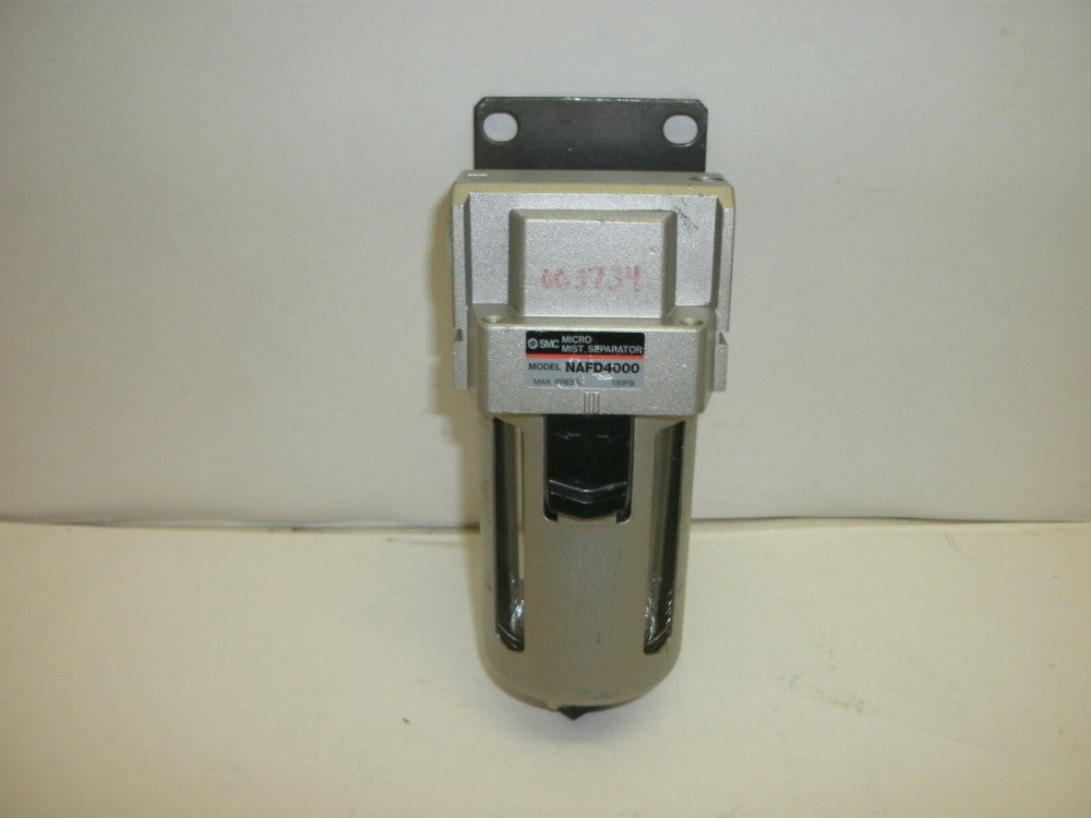 SMC MODEL NAFD4000 MICRO MIST SEPARATOR MAX. PRESS.150PSI 1.0MPa (145PSI)