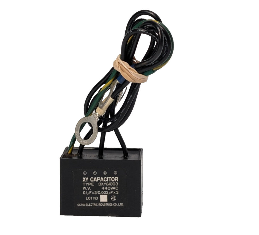 Okaya Electric of Japan 3XYG1003 XY Capacitor, 440VAC, 3-XYG-1003, as shown