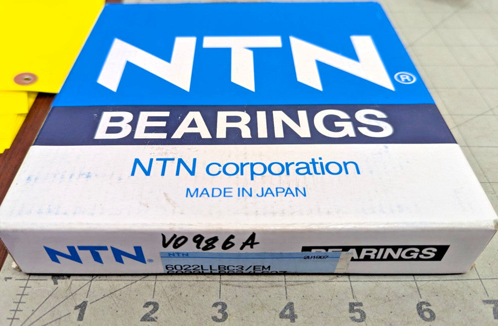 NTN Japan 6022 Deep Groove Ball Bearing Rubber Sealed Non-Contact [Z2B7]