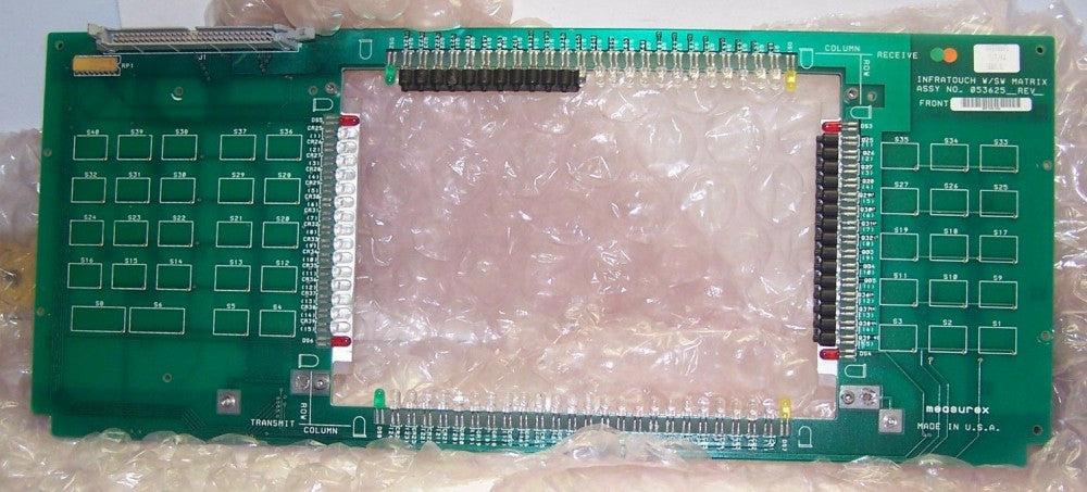 MEASUREX 053625 INFRATOUCH W/ SW MATRIX DISPLAY CIRCUIT BOARD REV A 