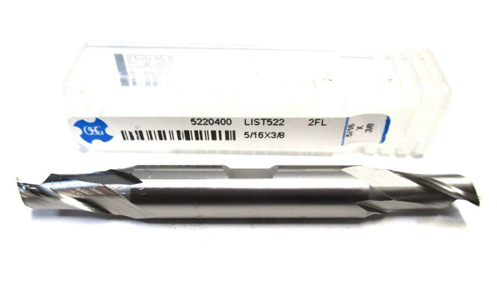 OSG (5220400) 5/16 x 3/8 x 9/16 x 3-1/8 2-Flute CC DE RH Cobalt Square End Mill