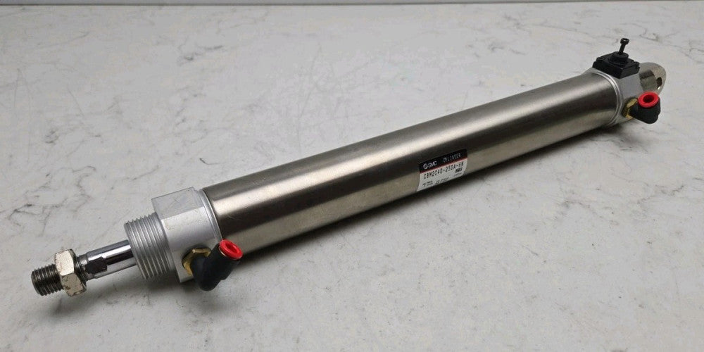 Smc CBM2C40-250A-HN Pneumatic Cylinder End Lock 40mm Bore 250mm Stroke 145 Psi 