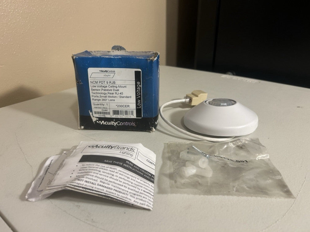 New Acuity Controls NCM PDT 9 RJB Ceiling Mount Sensor 