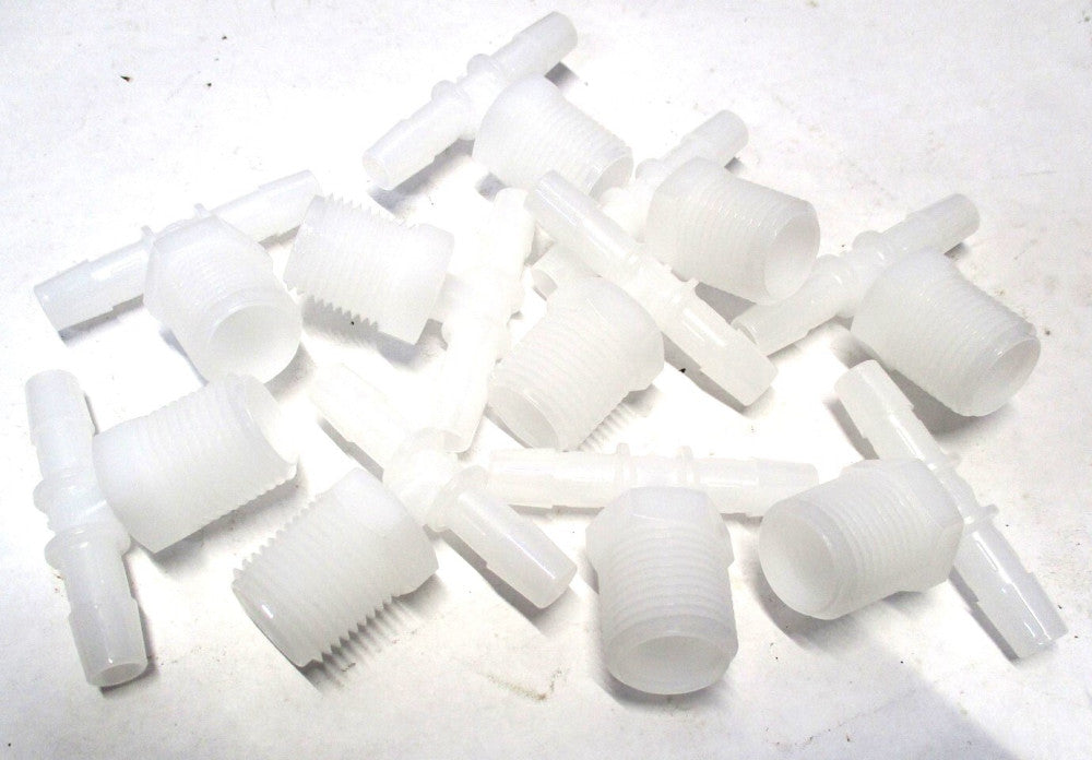 Eldon James (T8-6HDPE) 3/8 x 3/8 x ID x 1/2 Pipe Single Barb HDPE Tee - 10 PK