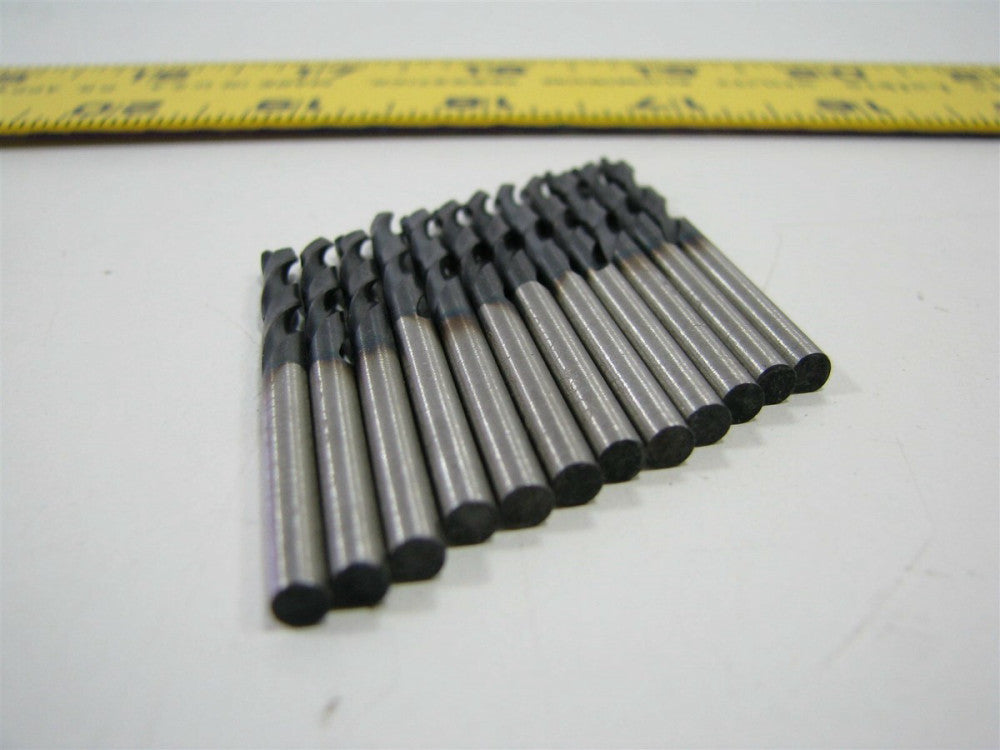 USA 9/64 x 3/4 x 2 OAL TiAlN Cobalt 2FL Screw Machine Drills - Lot of 12 