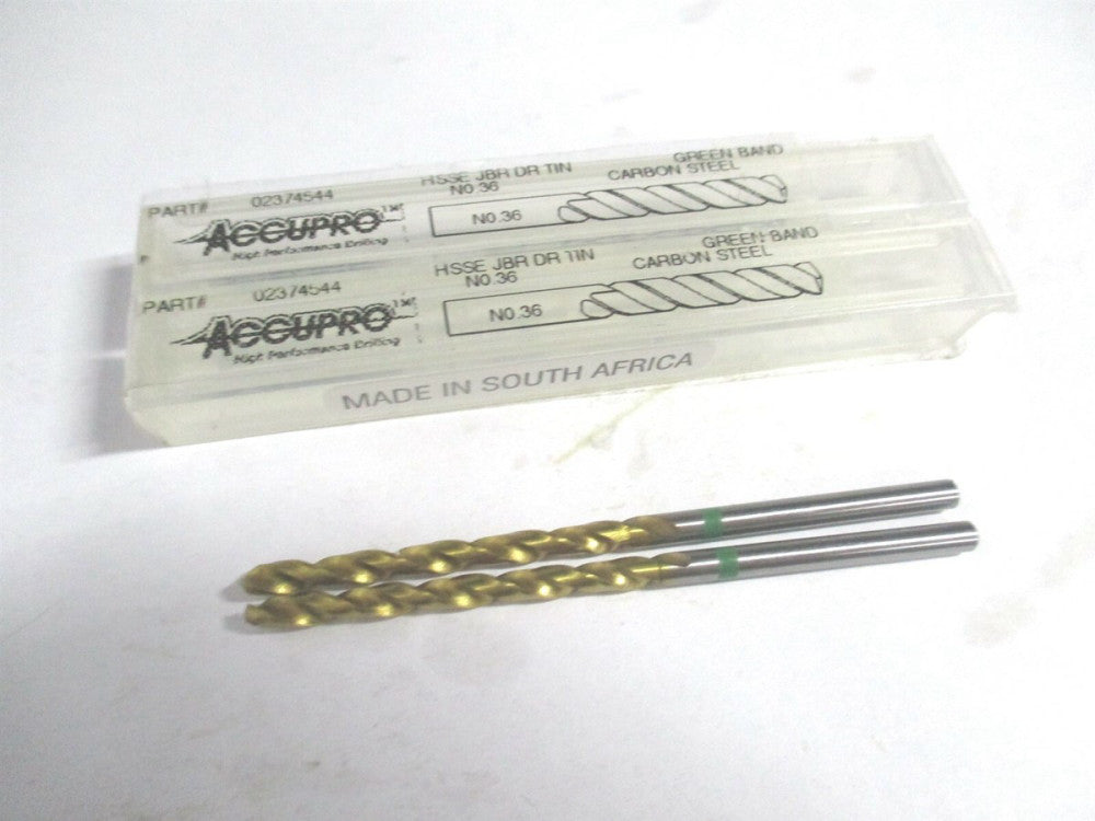 (1G70270-AC) #36 135° 61mm OAL Cobalt Spiral Flute Split Jobber Drill - Qty 2