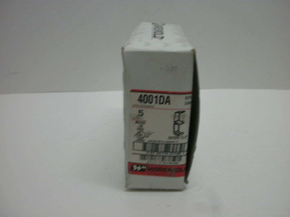 WIREMOLD 4001DA DIVIDER CLIP SURFACE METAL RACEWAY FIT 1-(BOX OF 5) NEW IN BOX