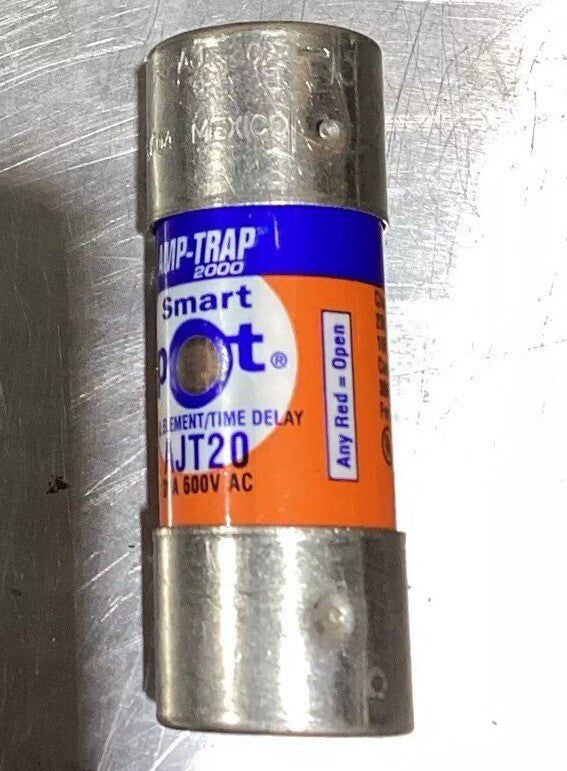 FERRAZ-SHAWMUT AMP-TRAP 2000 SMART SPOT Fuse AJT20 20AMP 600V Nos Surplus