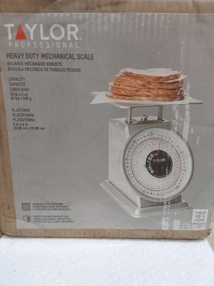 Taylor Professional 50lb Stainless Steel Mechanical Portion Control Scale