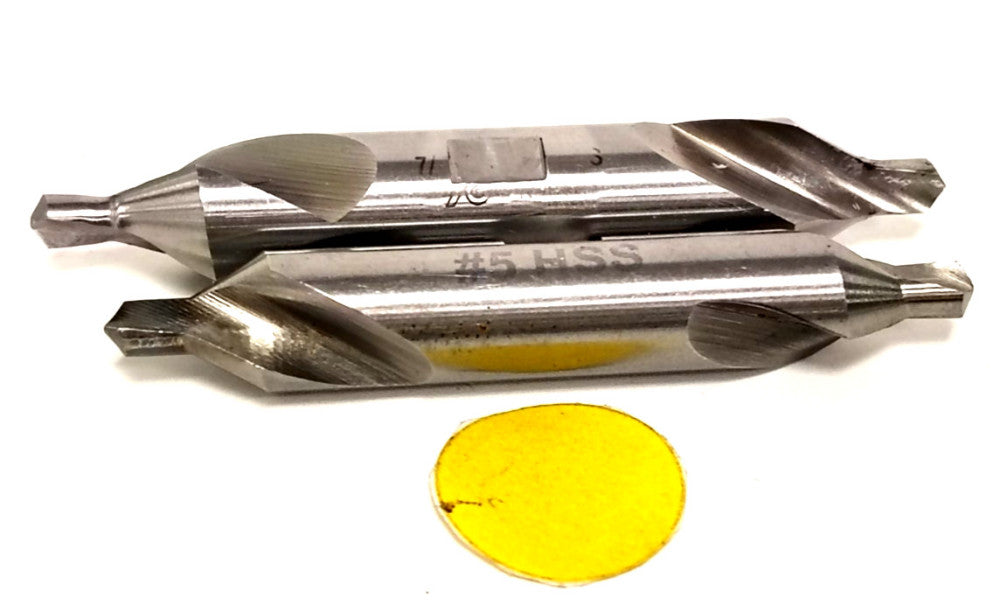 ASSORTED LOT 2 FLUTE DOUBLE ENDED SPOTTING DRILLS 1/2" & 7/16" HSS **LOT OF 2**