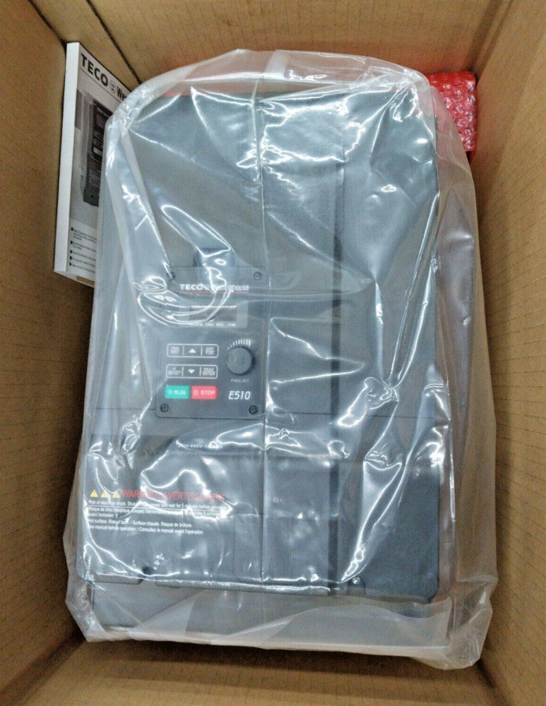 NEW TECO WESTINGHOUSE FREQUENCY INVERTER 25 HP 480 VAC IN/OUT 3Ø  E510-425-H3-U