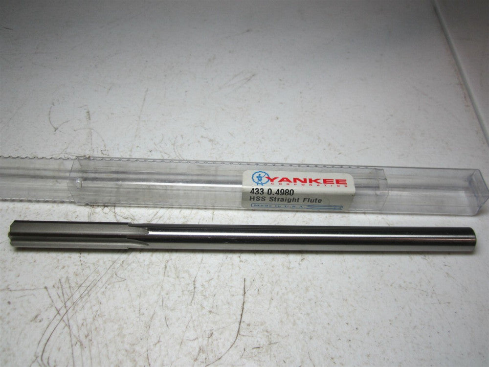 Yankee (433) 0.4980 High Speed Steel 6 Flute Straight Flute Reamer