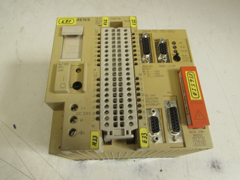 SIEMENS SIMATIC 6ES5095-8MD02 PROCESSOR UNIT NICE USED TAKEOUT MAKE OFFER !!