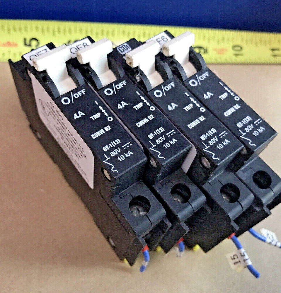 LOT OF (4) CBI QY-1(13) Circuit Breaker 4A