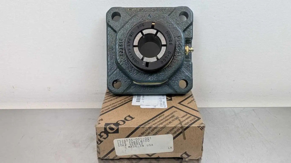 Dodge F4B-DLM-100 4-Bolt Flange Mount Bearing 128843 1" ID