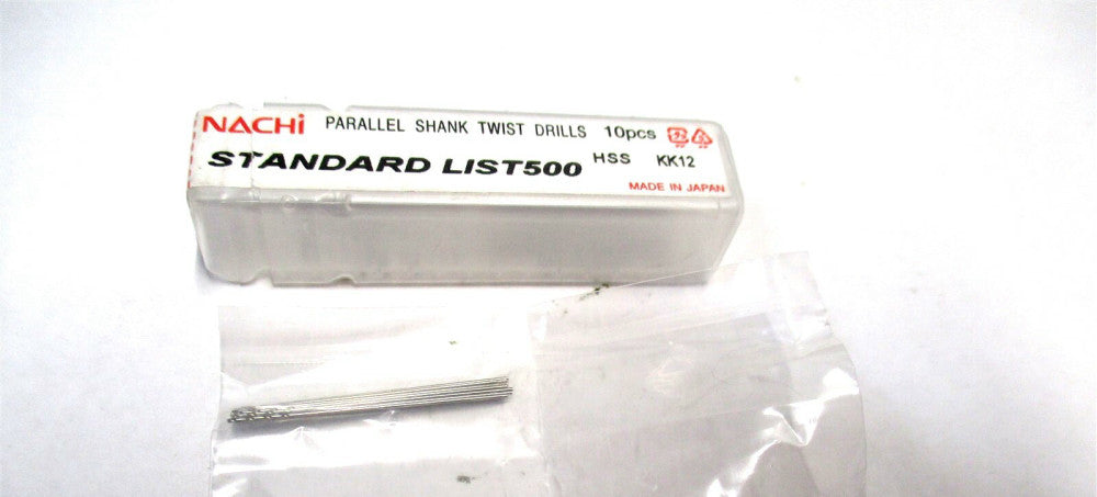 Nachi (0345570) 1/64" 0.38 mm x 5.5 mm x 24 mm 108° HSS Jobber Drill - Lot of 10