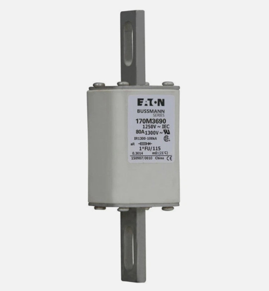 One Brand New BUSSMANN 170M3690 Fuse 1250V 80A