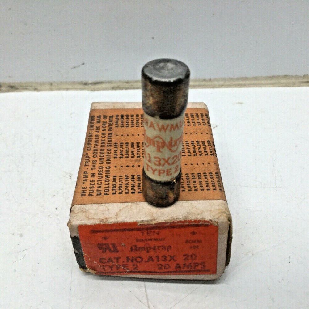 GOULD Shawmut A13X20 Type 2 Amp-trap Fuses 20 AMP 130VAC (LOT of 10)
