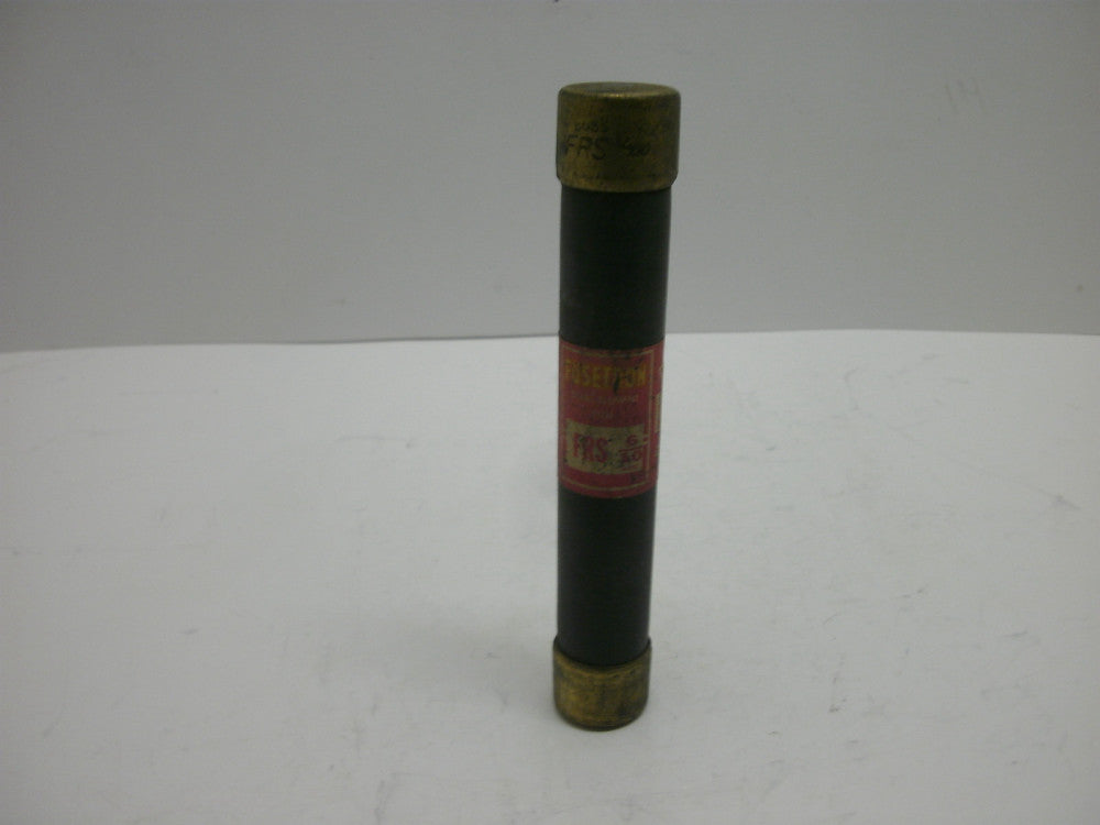 BUSSMANN FUSETRON FRS 6/10 FUSE 6/10 AMPS DUAL ELEMENT 600 VOLTS OR LESS