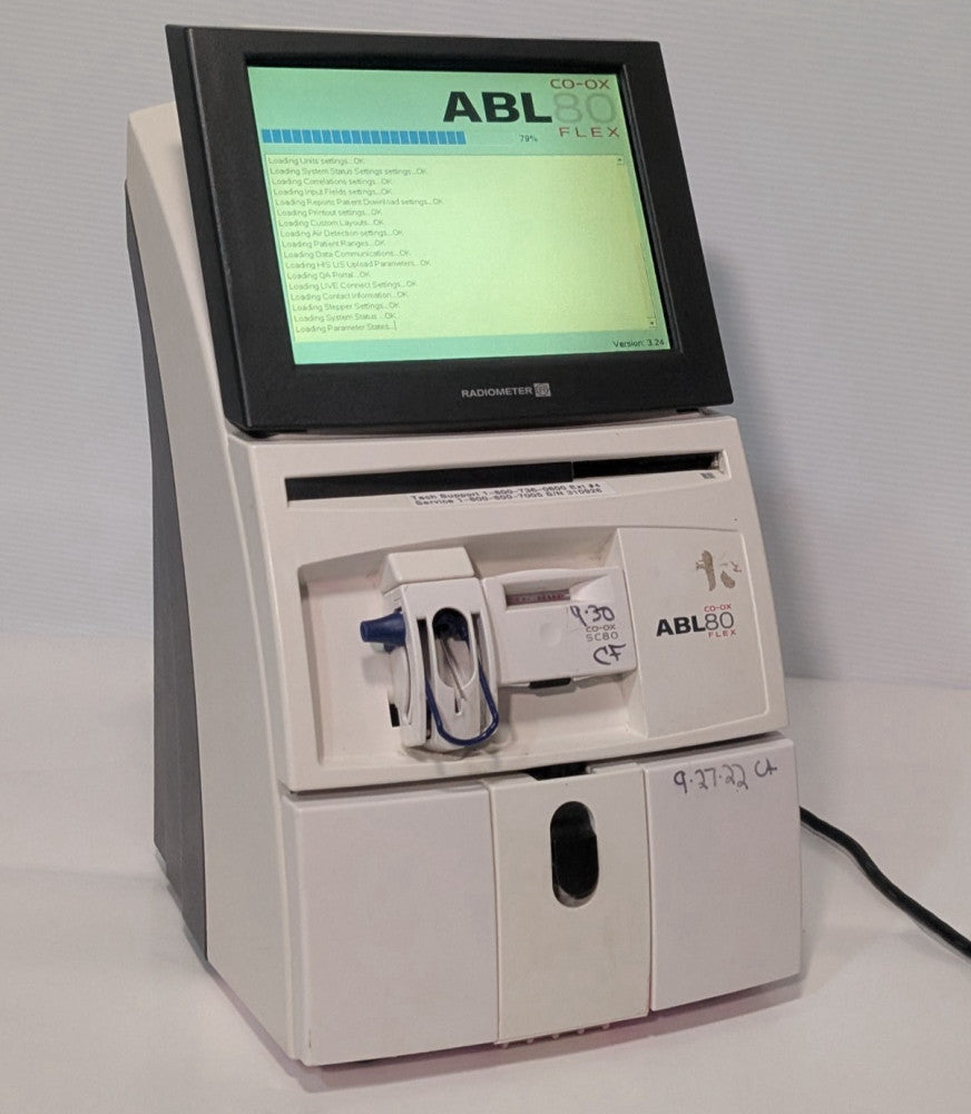 Radiometer ABL80 Flex Co-Ox Automated Portable Blood Gas Analyzer, 100-240 VAC