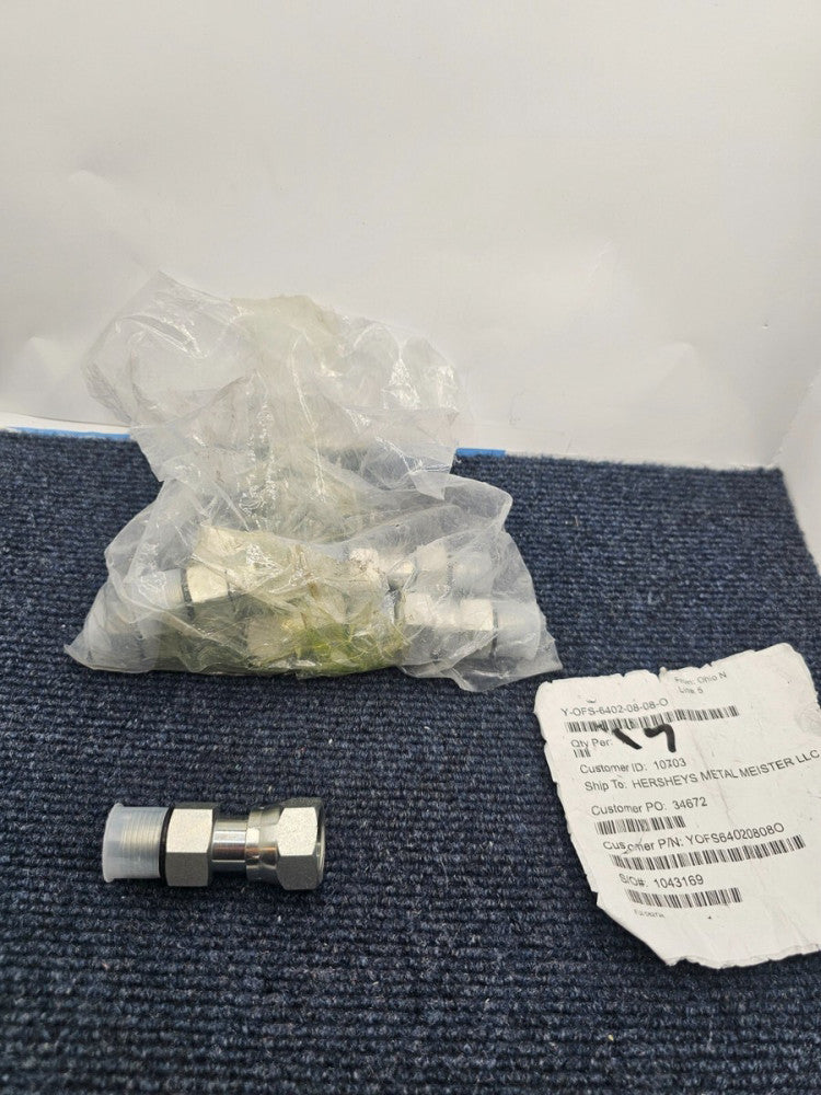 (QTY 17) , Pipe Fitting Connector Y-OFS-6402-08-08-0