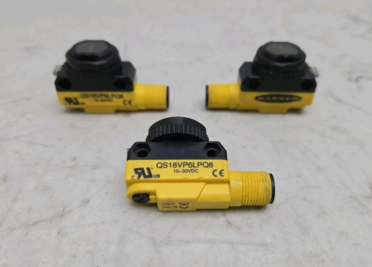 3 Pack Banner Engineering QS18VP6LPQ8 Photoelectric Sensor 66452