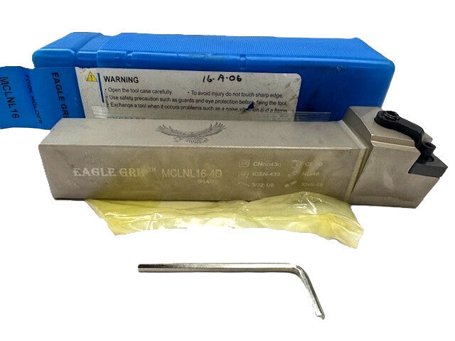 EAGLE GRIP TOOL HOLDER MCLNL 16-4D 1" SQUARE SHANK 1-1/4" HEAD -5­° END 6" OAL