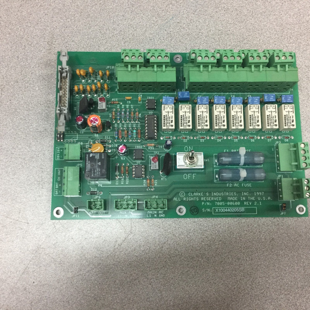 NEW NO BOX CLARKE'S INDUSTRIES CIRCUIT BOARD 7005-00600 REV2.1
