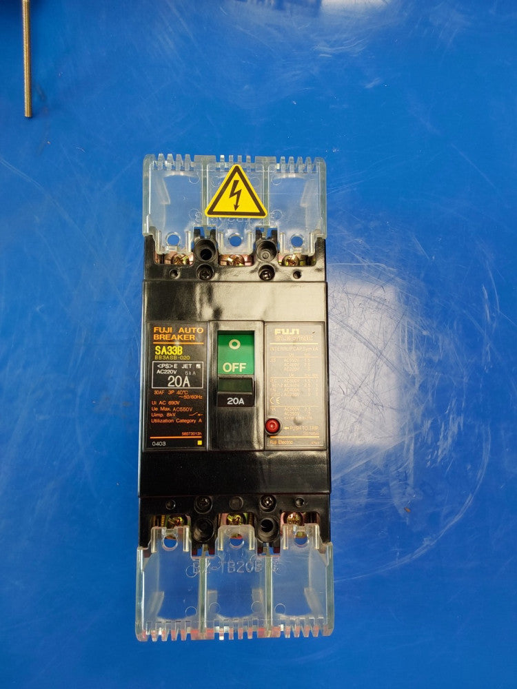 Fuji Electric Auto Breaker SA33B 20 Amp 3 Phase