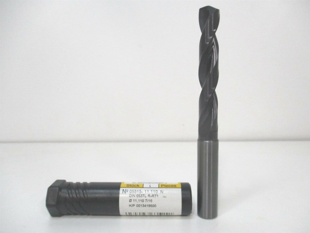 Guhring (9055150111100) 7/16" 140° 118mm OAL RH Solid Carbide Jobber Drill 