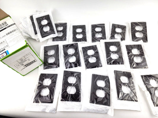 20pcs Leviton Brown Receptacle Wallplate Nylon Duplex Outlet Cover 80703
