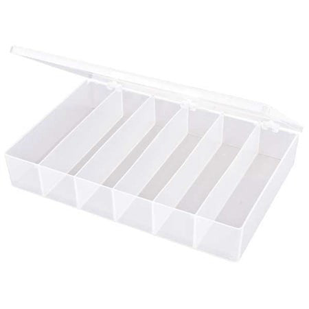 Flambeau T806 Compartment Box With 6 Compartments, Plastic, 2 5/16 In H X 8-1/2