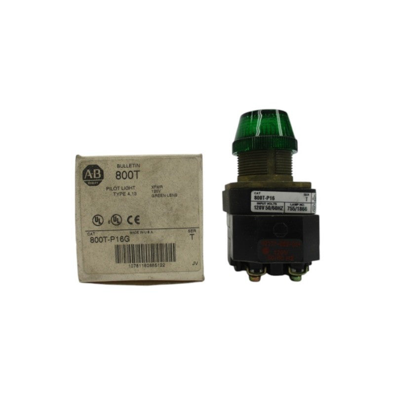 ALLEN BRADLEY 800T-P16G 120V SER. T (WH) NSMP