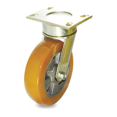 Zoro Select P24s-U040k-14 Plate Caster,1000 Lb. Ld Rating,Swivel