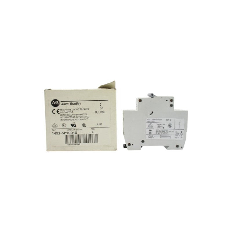 ALLEN BRADLEY 1492-SP1C010 240/415VAC 1A SER. C (PKG OF 2) (WH) NSMP