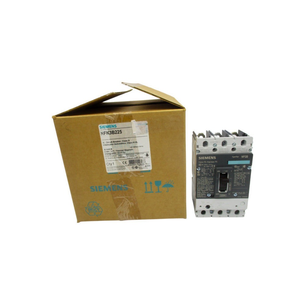 SIEMENS NFK3B225 3VL3522-1KN30-0AA0 480V 225A NSMP