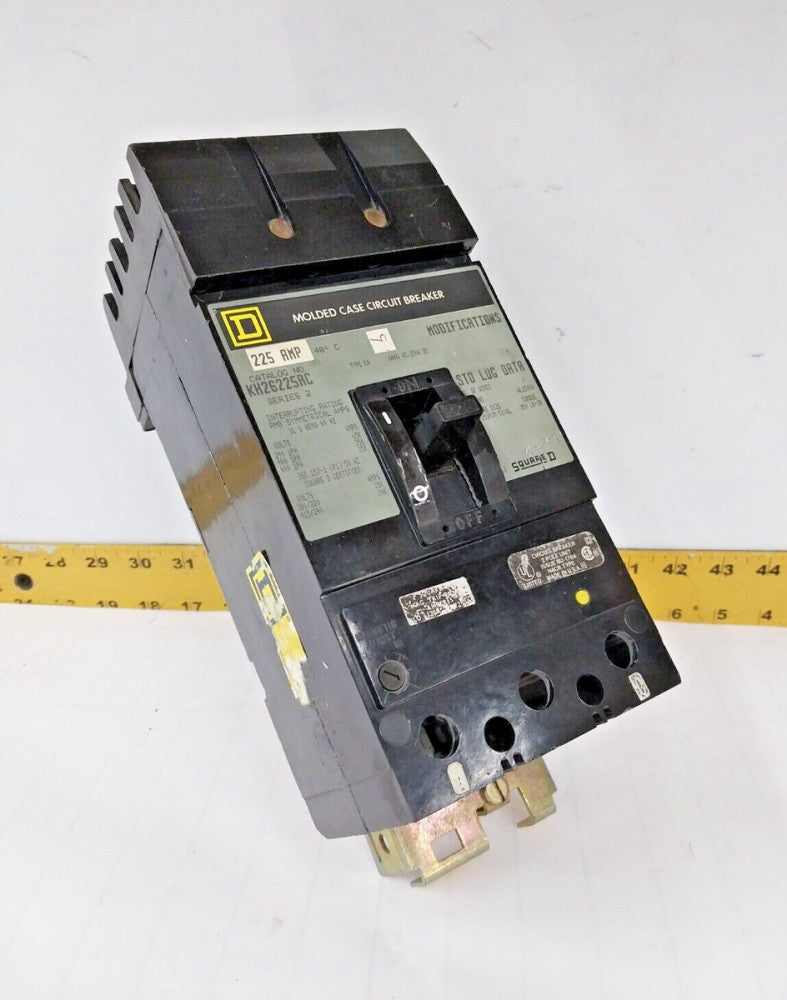 SQUARE D 225 AMP I-LINE CIRCUIT BREAKER 600 VAC 2 POLE  KH26225AC