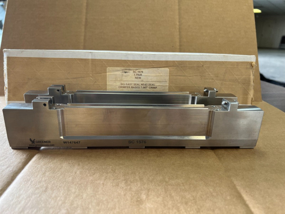 GREENER SC 1576, SIG EASY SEAL HEAT SEAL CRIMPER BASES 7.087", MAKE OFFER!