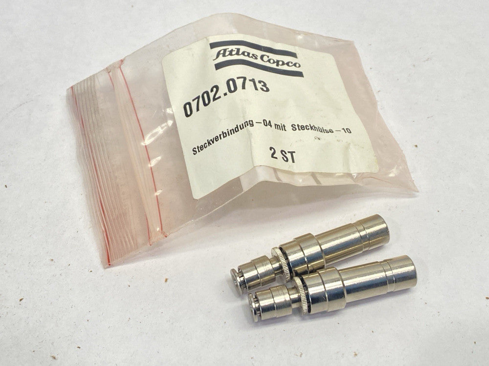 Atlas Copco 0702.0713 Plug Connection With Plug Sleeve LOT OF 2