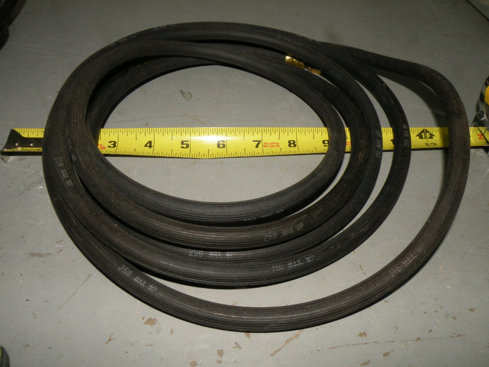 Hydraulic Hose ~12' 250psi WP has 1/4" Swagelok Tube Fittings