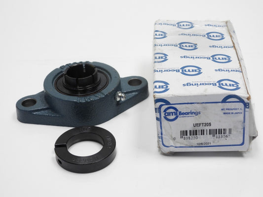 (Lot of 3) AMI Bearings UEFT205 1" Bore Flange Block Bearing 2-Bolt Mount