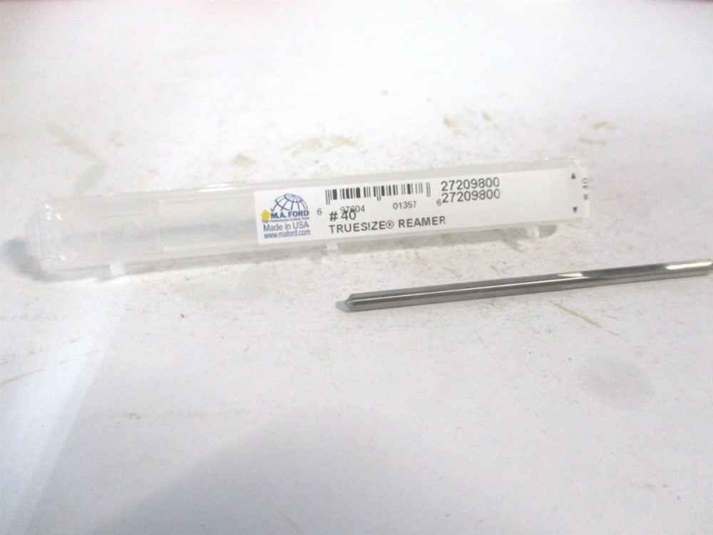 (27209800) #40 x 5/8 x 2-1/4 Straight Shank Solid Carbide 4Fl Chucking Reamer 