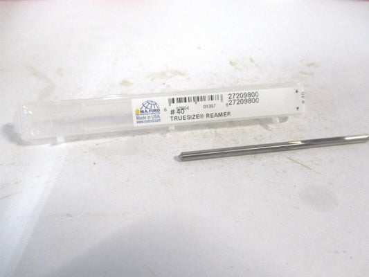 (27209800) #40 x 5/8 x 2-1/4 Straight Shank Solid Carbide 4Fl Chucking Reamer 