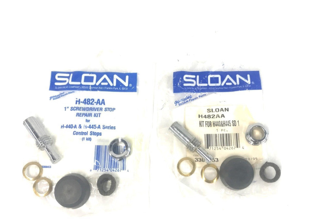 Sloan Screwdriver Stop Repair Kit H482AA (3308453) [Lot of 2] NOS