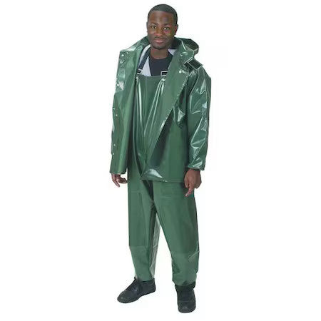 Condor 4Pcl5 Rain Jacket With Detachable Hood,Green,M