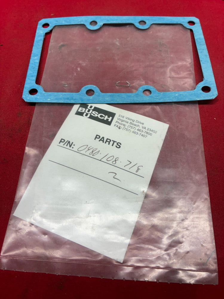 BUSCH GASKET PART NUMBER: 0480.108.718 LENGTH: 6-1/8" WIDTH: 3-7/8"